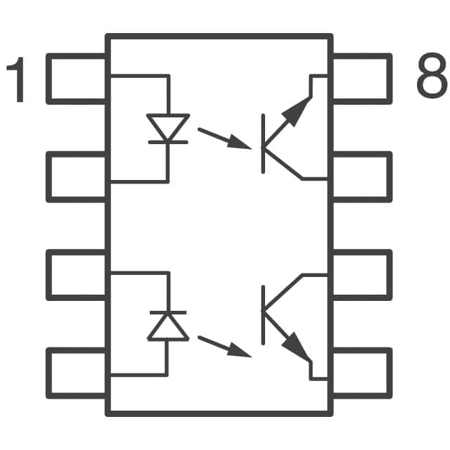 MCT6 Vishay Semiconductor Opto Division  Optoisolators - Transistor Photovoltaic Output